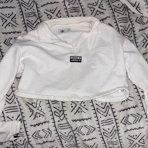 Adidas Cream Half-Zip Pullover